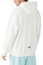 Cotton Jersey Logo Patch Sweatshirt Hoodie
